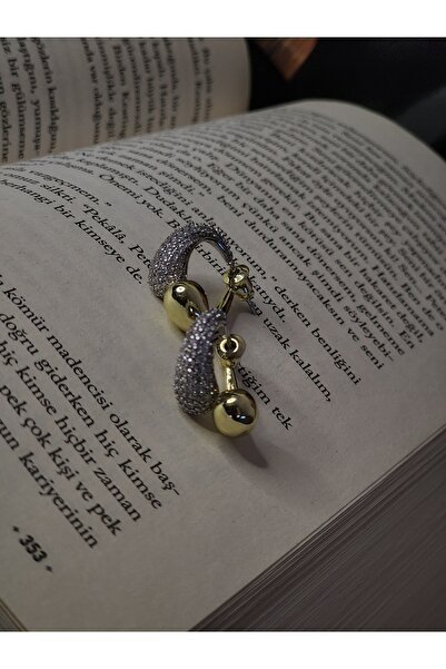 ALLEGRİA نموذج قطرة الزركون حجر الصلب الأقراط