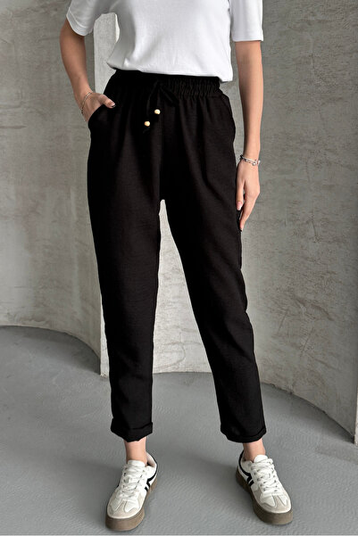 macharel jeans Narrow Leg Pocket Ayrobin Linen Trousers