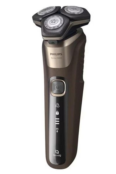 Philips Aparat de Ras PHILIPS Shaver Series 5000 S5886/38, Acumulator, Autonomie 60 min, SkinIQ (Maro)
