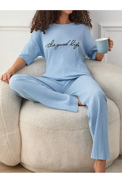 VG BOND MODA Set de pijamale confortabile pentru femei Fitilha imprimatVG175