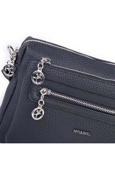 Nas Bag Geantă zilnică cu mai mulți ochi (lățime: 26 cm; lungime: 17 cm) Negru Silan
