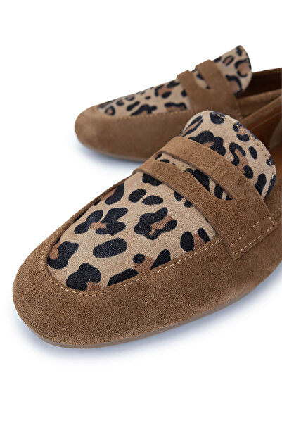 Tamer Tanca Дамски обувки от естествена кожа Taba Suede Loafer