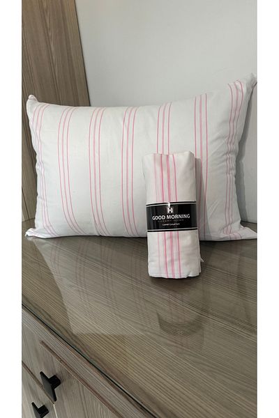 Soft Colours Ranforce Single Fitted Sheet and Pillow Case - Fitted Sheet Set 100X200