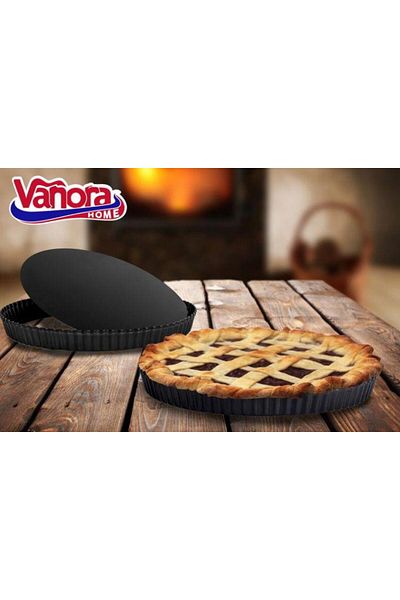 vanora Vanora VN-SL-CC1070 Tart Tray, Removable Base, 28 x 3 cm (Black)