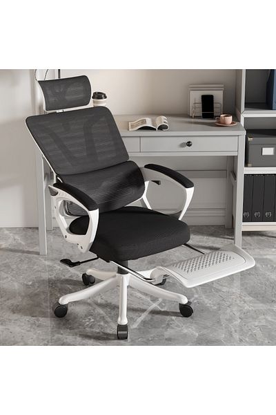 COOYA Reclinable Office Chair Seat, With Lift Swivel, Double Back, Pillow, sturdy, durable, for home