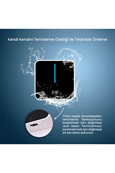 Kokutek Otomatik USB İle Şarj Edilebilir Sabunluk