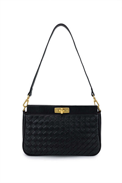 Tamer Tanca Kadın Vegan Siyah Omuz Çanta