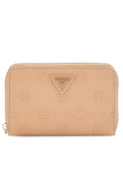 Guess Women's Beige Cresidia Medium Size Zippered Wallet