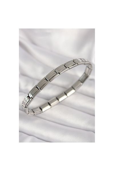 Skygo 316L Steel Silver Color Thin Lettering Nomination Women's Bracelet - Tj-Bb6876