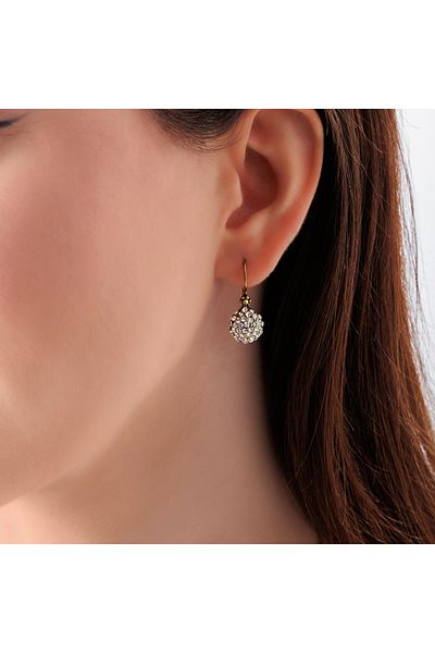 Atelier LEO Handmade Jewellery مجموعة مجوهرات ميستيك جلوب من النحاس المصنوع يدويًا من حجر الكريستال لا يسبب التلطيخ مجموعة مجوهرات نسائية