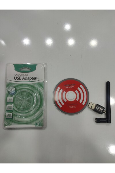 OEMMM 300 Mbps USB 2.0 Mini Antenli Wifi Adaptörü 802.11N / G/b Kablosuz Alıcı