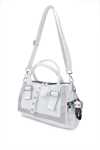 Tamer Tanca Women's Vegan White Shoulder Bag