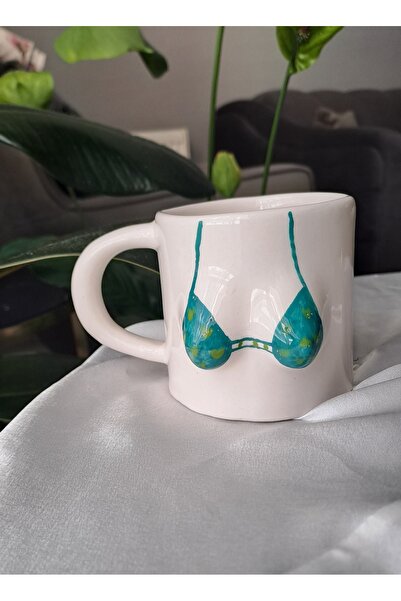 Gonulella Memeli Kupa Gögüslü Kupa - Meme Kupa / Gögüs Seramik Bikini Kupa
