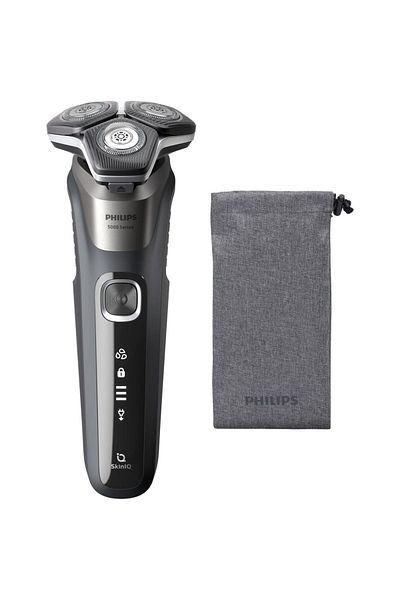 Philips Aparat de barbierit Philips Shaver Seria 5000 S5887/10, barbierit umed/uscat, tehnologie SkinIQ
