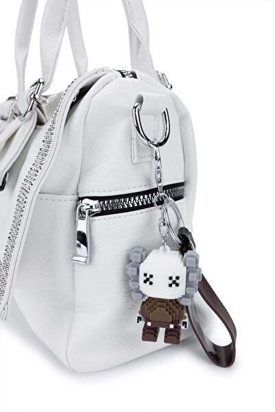 Tamer Tanca Women's Vegan White Shoulder Bag