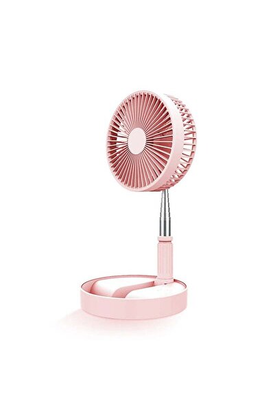 COOYA Telescopic USB Rechargeable Floor/Desk Fan - 6000mAh Battery, 4 Speed Modes, 36-100cm Adjustable