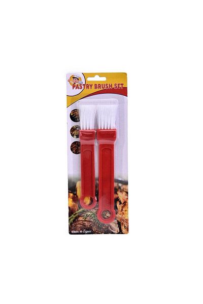 Generic Plastic Cooking, Baking and Oil Spreading Brush, 2 Pieces
