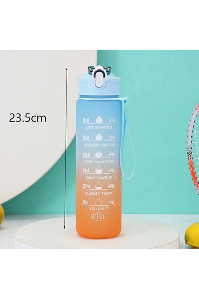 OSMEY 900 ml Purple Motivational Water Bottle Children's Cute Water Bottle Bpa Free Water Bottle