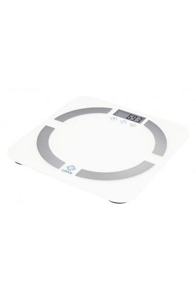 daga Cantar corporal Daga BL 1500, Bluetooth 4.0, 150 kg, Precizie 100 g, Design slim (Alb/Gri)