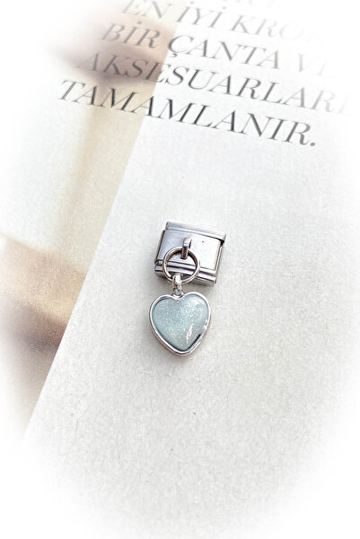 roshel Gümüş Renk Kararmaz İtalyan Bileklik Mineli Charm 27 Farklı Model