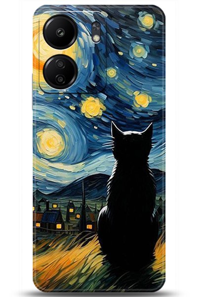 adveksiyon حافظة هاتف Xiaomi Poco C65 مطبوعة بدقة HD - سلسلة Serenity 5034