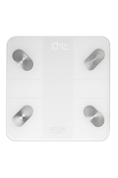 adler Adler AD 8186 smart electronic bathroom scale, Bluetooth, Tuya, LED display, 180 kg