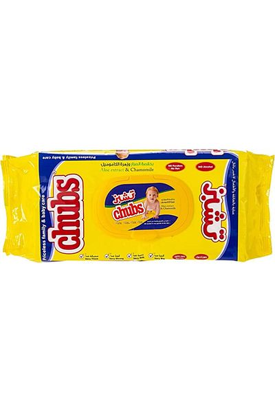 chubs عبوة مناديل مبللة للأطفال، ٤٠ منديلًا برائحة الصبار والبابونج