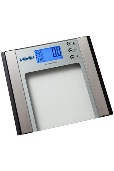MESKO Digital Scale, Mesko, MS 8146, Battery, LCD Screen, Capacity 180 Kg, Silver