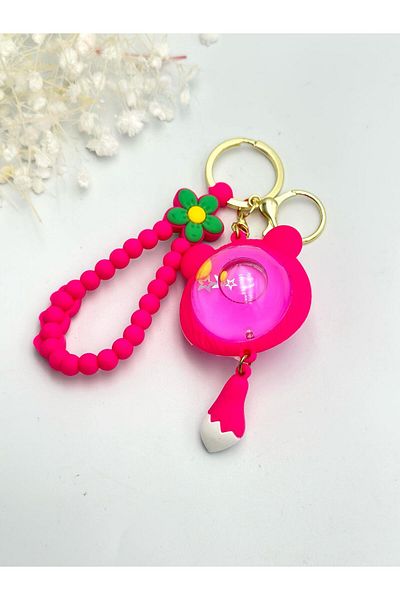 MyladyAccessoriess Star Detailed Water Keychain Red