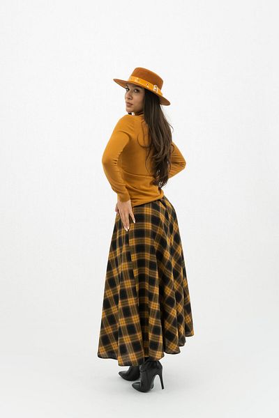 Gorgeaux Orange Skirt and Blouse Lavinia Set - S(36)