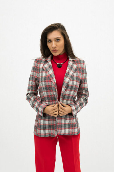 Gorgeaux Elegant 3 Piece Red Diana Suit - 3XL(46)