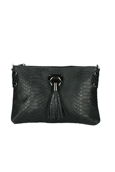 delis Γυναικεία Τσάντα Theresa Gt1749, Φυσικό Δέρμα, Μαύρη