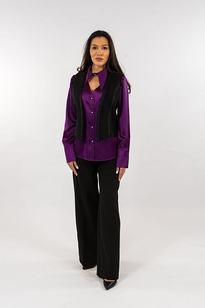 Gorgeaux Elena Vest Shirt And Pants Set - Xl(42)