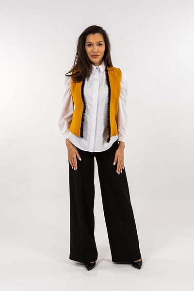 Gorgeaux Office Suit Shirt Vest and Delia Pants - 5XL(50)