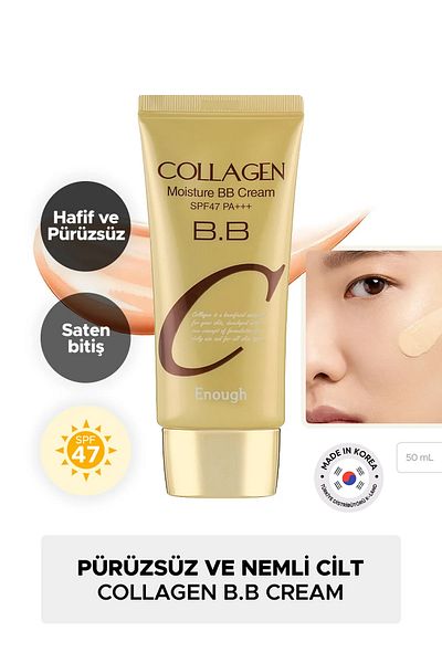 Enough Collagen Bb Cream - Moisturizing and Containing, SPF47 PA+++ 50gr