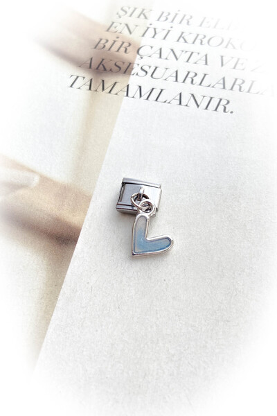 roshel Silver Color Tarnish-Free Italian Bracelet Enamel Charm 27 Different M...