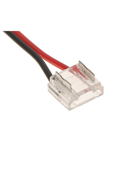 Ledarmy 1 adet şeffaf çift taraflı kablo şerit Led COB konnektörleri kapak konnektör 2pin 8mm LED ışıklar le