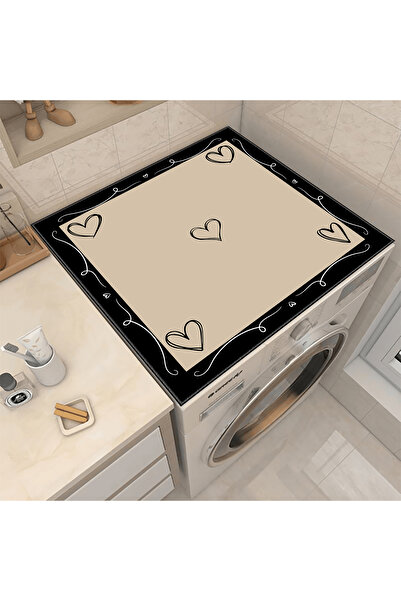 The Rug Collective Washing Machine Mat Dryer Cover Waterproof Non-Slip Washab...