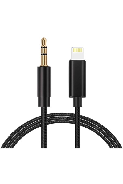 Be Care كابل محول صوت مضفر من Lightning إلى 3.5 AUX