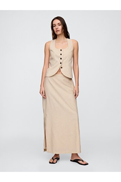 GAP Kadın Bej Askılı Bluz