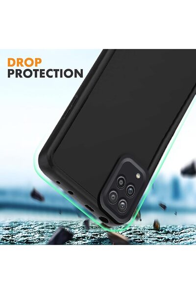 Fibaks Samsung Galaxy A12/M12 Compatible Case Soft Textured Shock Absorbing Burgundy Silicone Cover with Camera Protection