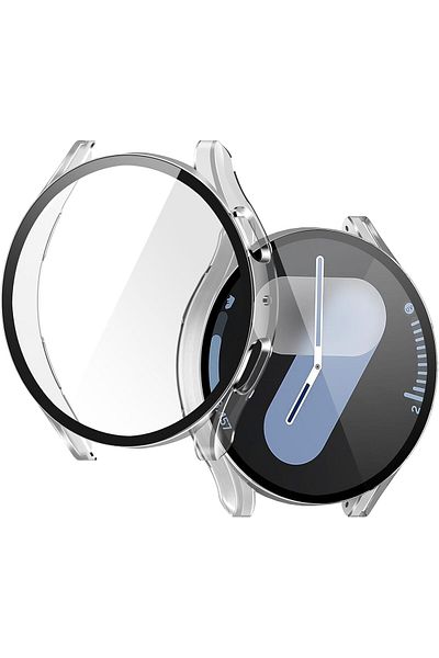 AWH 2-Pack Screen Protector for Galaxy Watch 7 44mm, Tempered Glass, High Sensitivity, Transparent