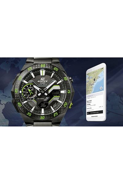Casio ساعة يد ECB-2200RC-1A9DF