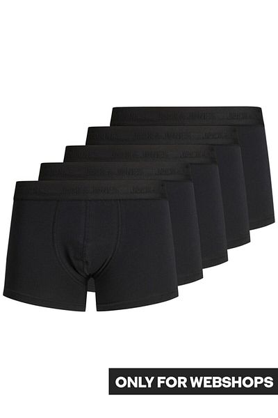 Jack & Jones Men's Black Boxer Pack of 5