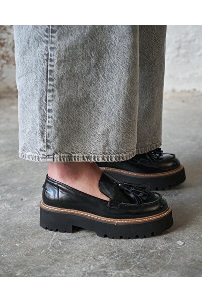 PELİN'İN AYAKKABILARI BARNES SİYAH RUGAN MAKOSEN