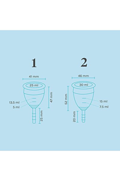 LUNETTE Lunette - Menstrual Reusable Cup Blue Model 1