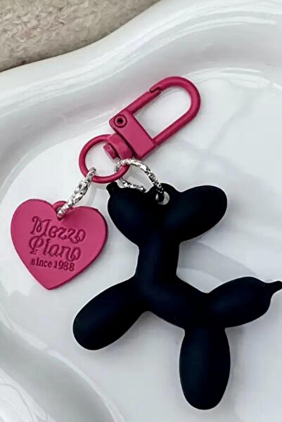 Jaida Moda Balloon Dog Figure Bag Charm and Keychain