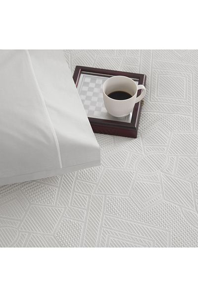Taç Gray Jacquard Anette Double Pique Set