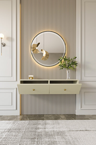 Givayo Mobilya Veta Dresuar Kumtaşı Gold