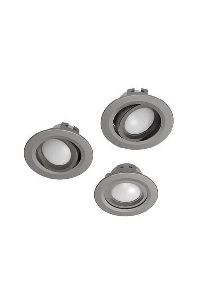 Hama Spot LED Smart Hama 176579, Control Vocal/Aplicatie, 5W, 350 lm, 3 buc. (Argintiu)